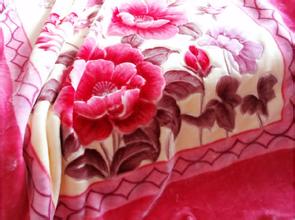 “仙桃”牌高级拉舍尔毛毯